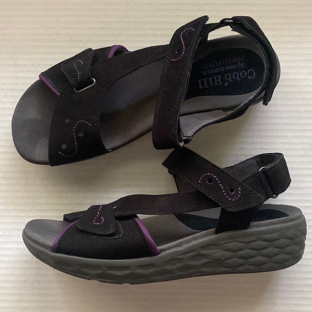 Cobble Hill New Balance fresh foam adjustable strap orthotic sandals, size 9M